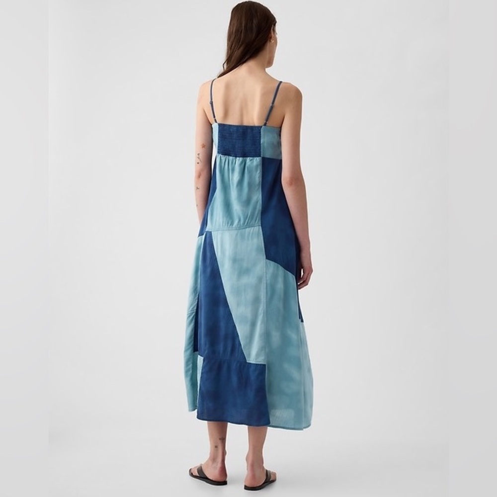 Gap Indigo Patchwork Maxi Dress - image 3